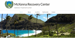 Desktop Screenshot of mckennarecoverycenter.com
