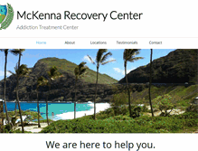 Tablet Screenshot of mckennarecoverycenter.com